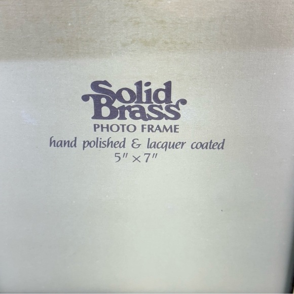 Vintage Solid Brass Double Photo Frame - Picture 4 of 7